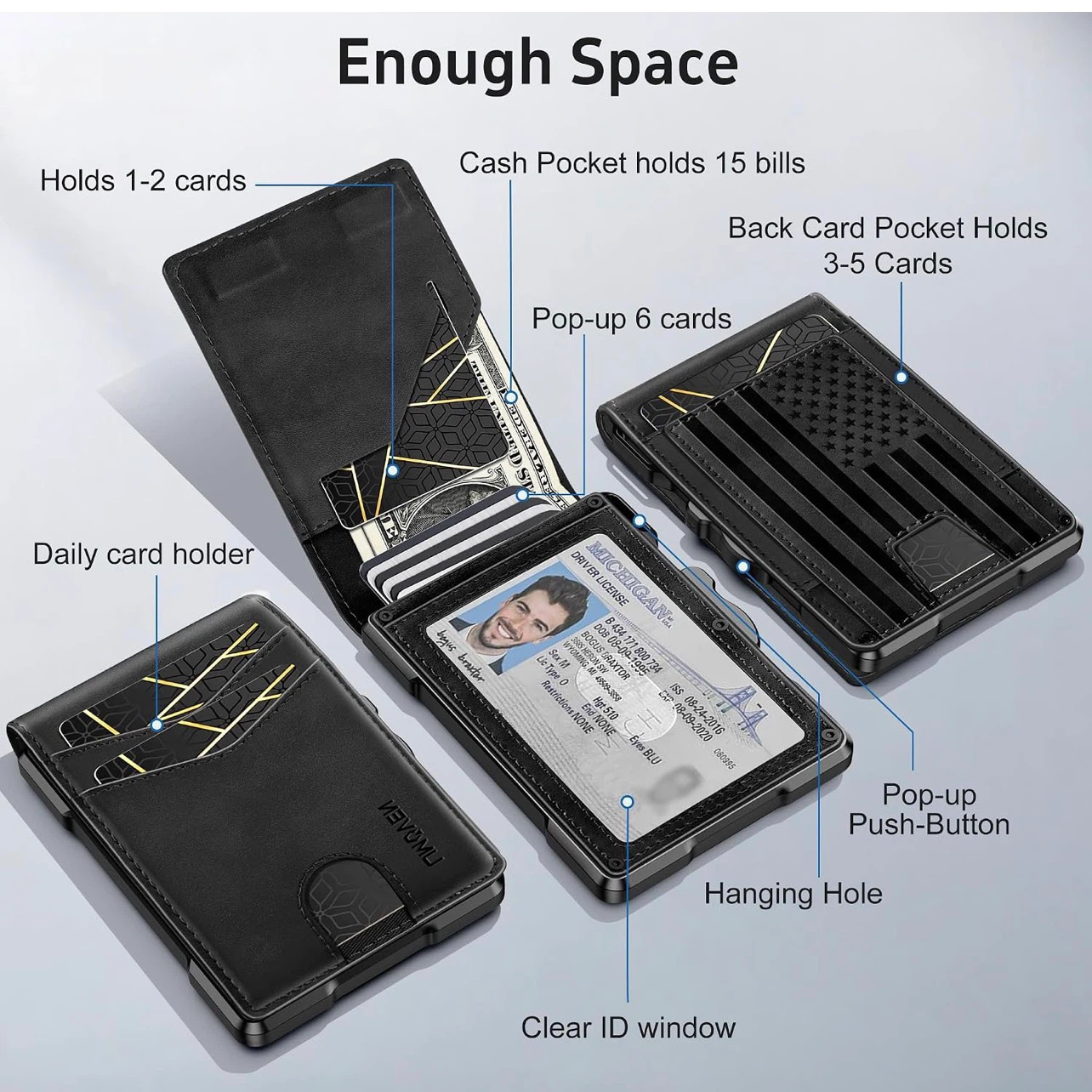 RFID Blocking Pop-Up Card Wallet - photo 2