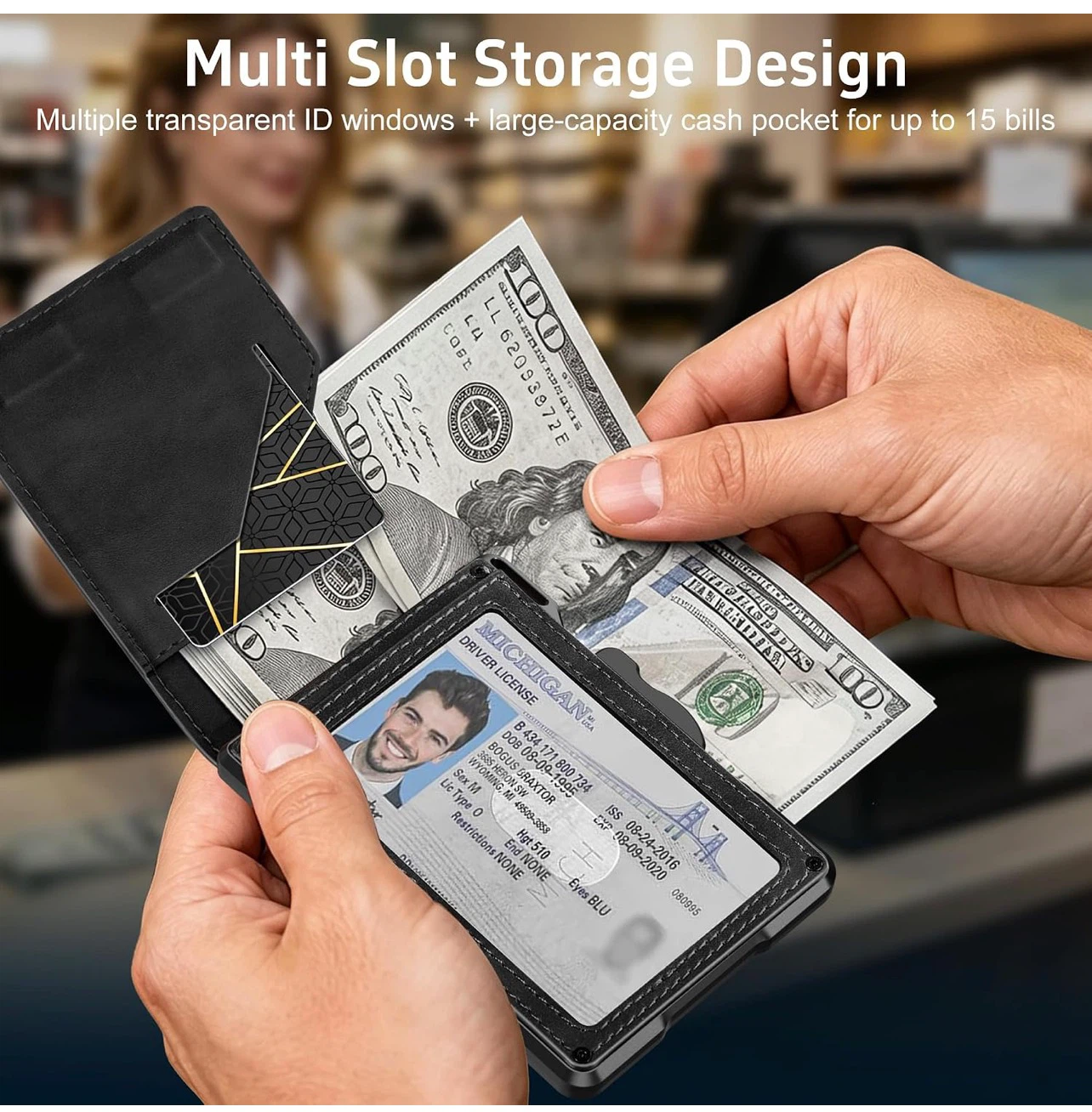 RFID Blocking Pop-Up Card Wallet - photo 3
