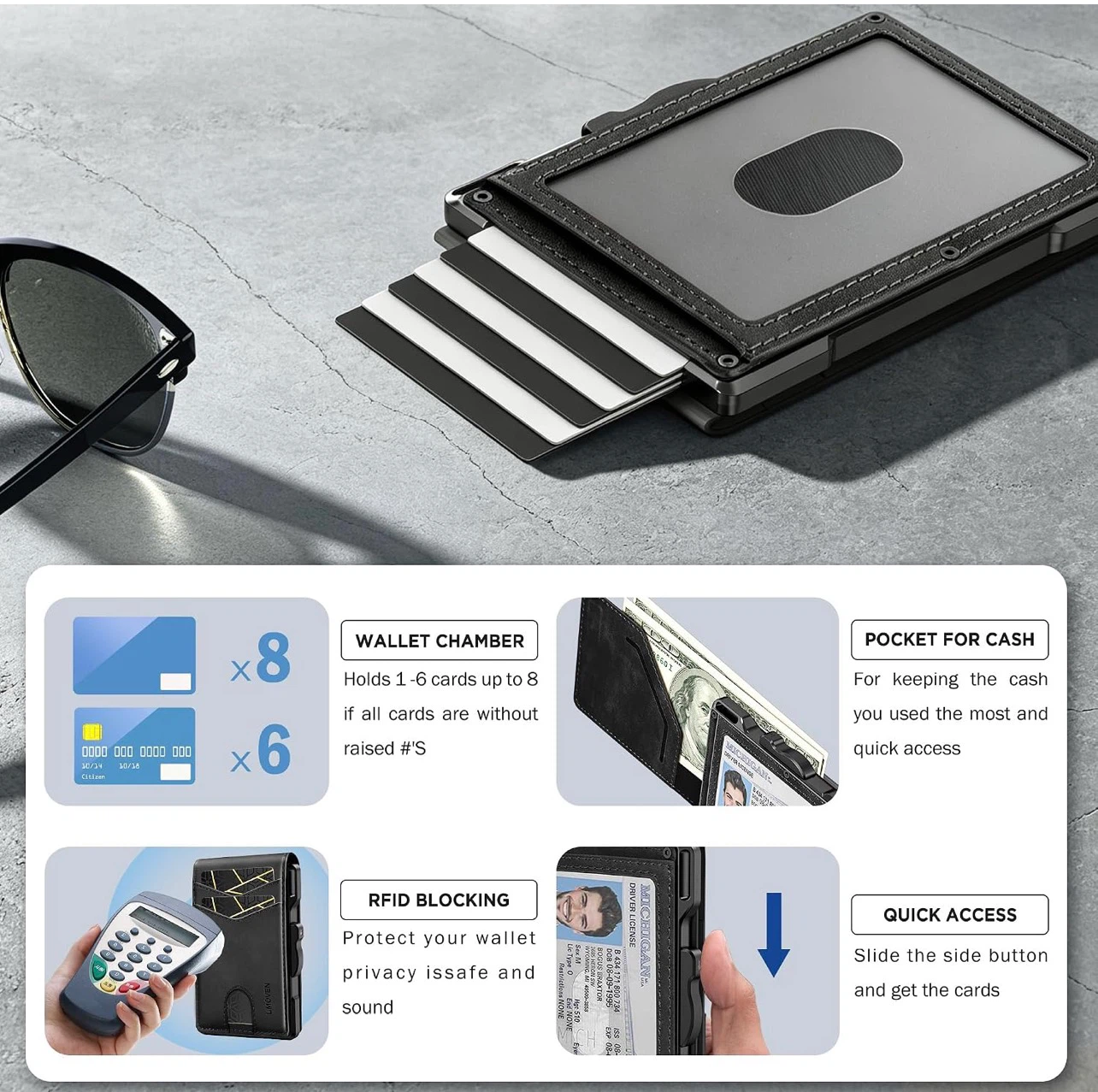 RFID Blocking Pop-Up Card Wallet - photo 4