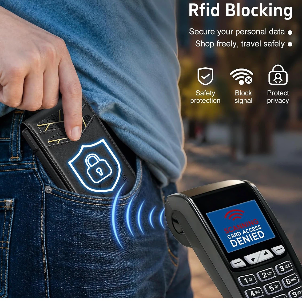 RFID Blocking Pop-Up Card Wallet - photo 5