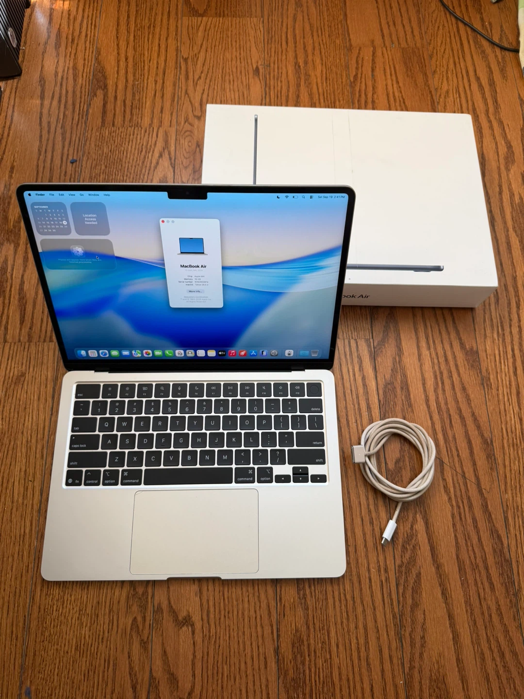 Apple MacBook Air 2025 M4 16GB RAM 256GB SSD Fully Functional