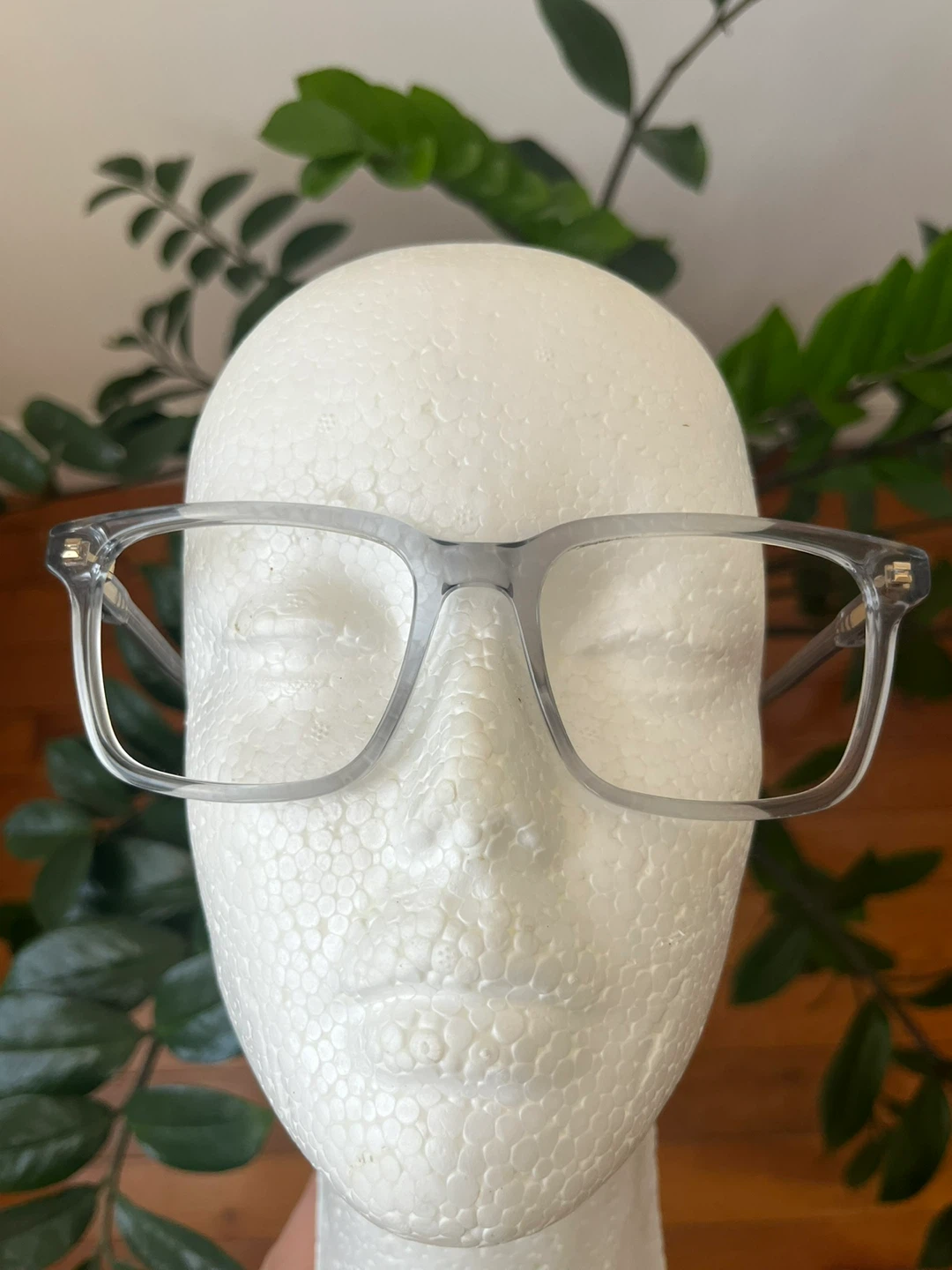 Gucci Transparent Square Eyeglasses