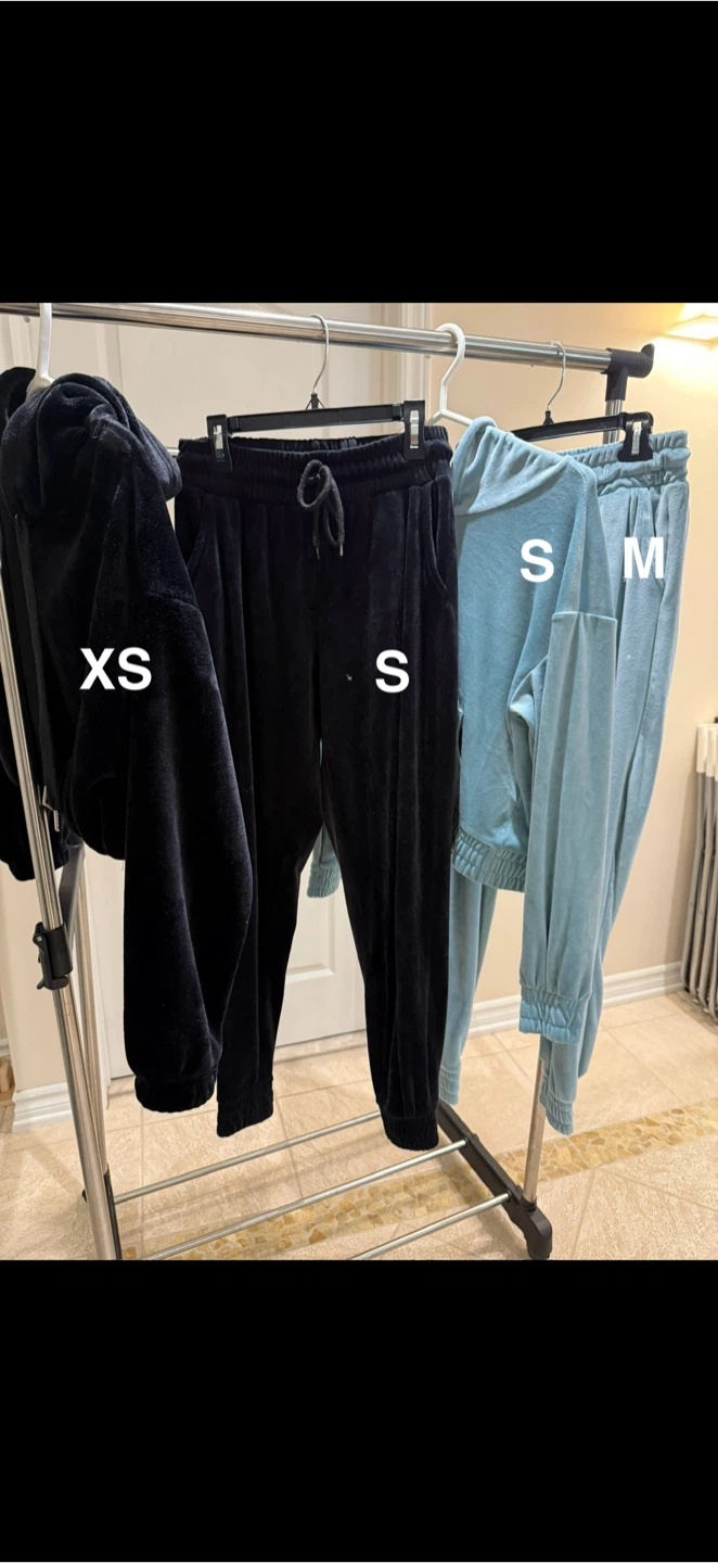 Velour Hoodie and Jogger Sets