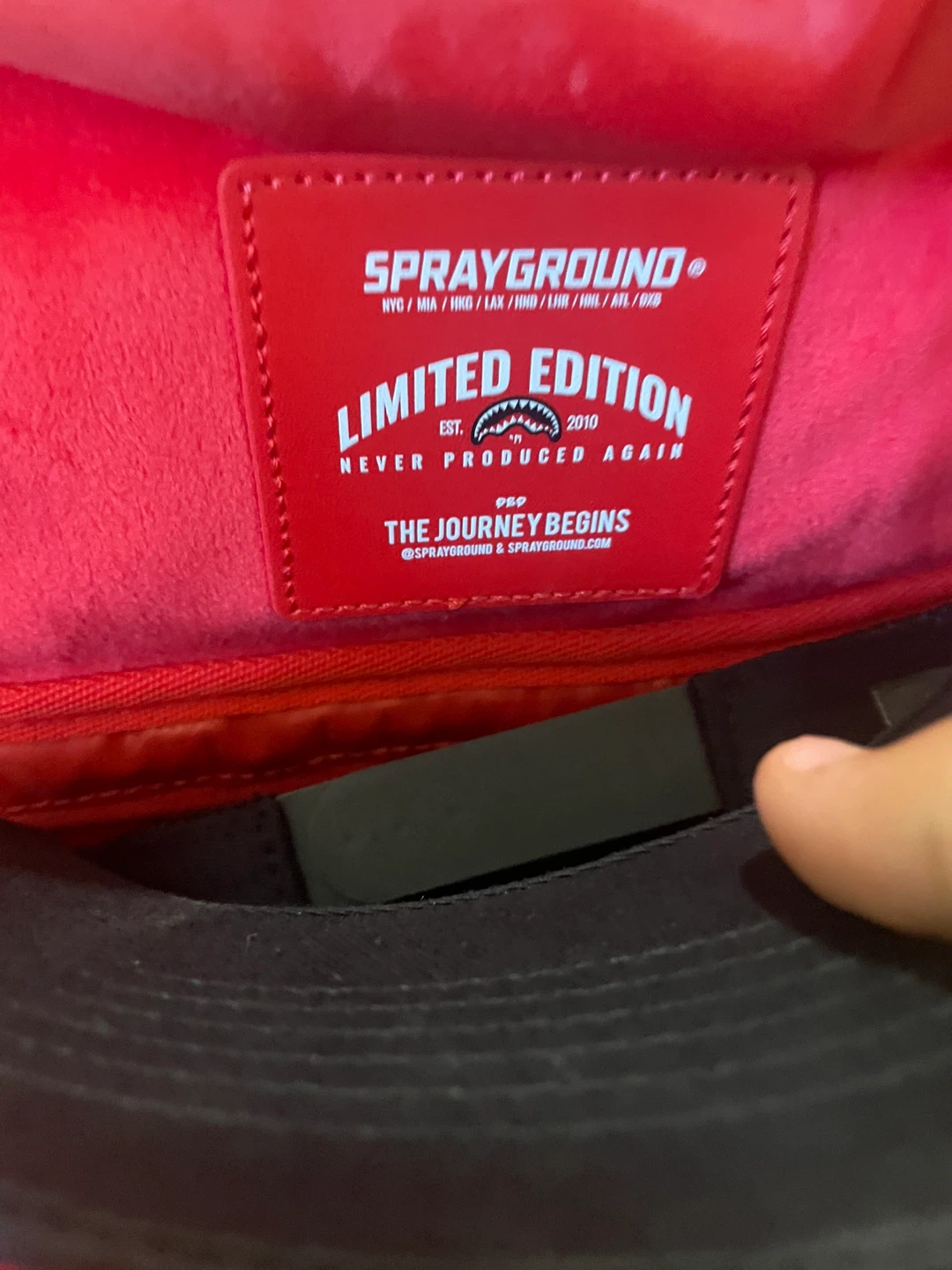 Sprayground Limited Edition Gold and Checkered Backpack - photo 3