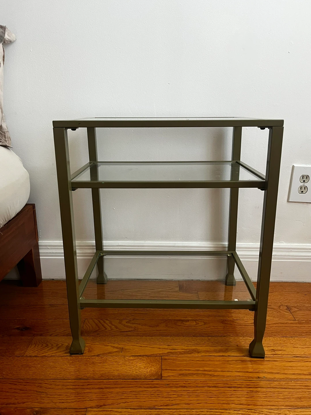 Metal and Glass Side Table