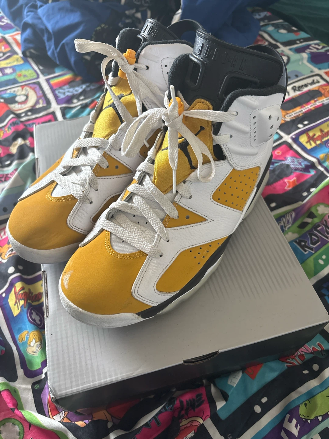Jordan 6 Yellow Ochre Sneakers - photo 2