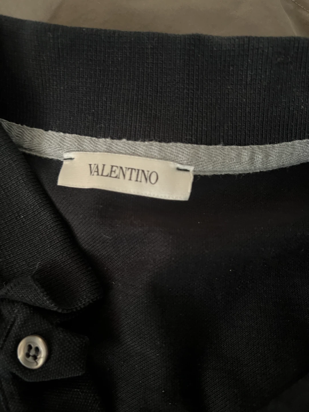 Mens Black Valentino Polo Shirt M - photo 2