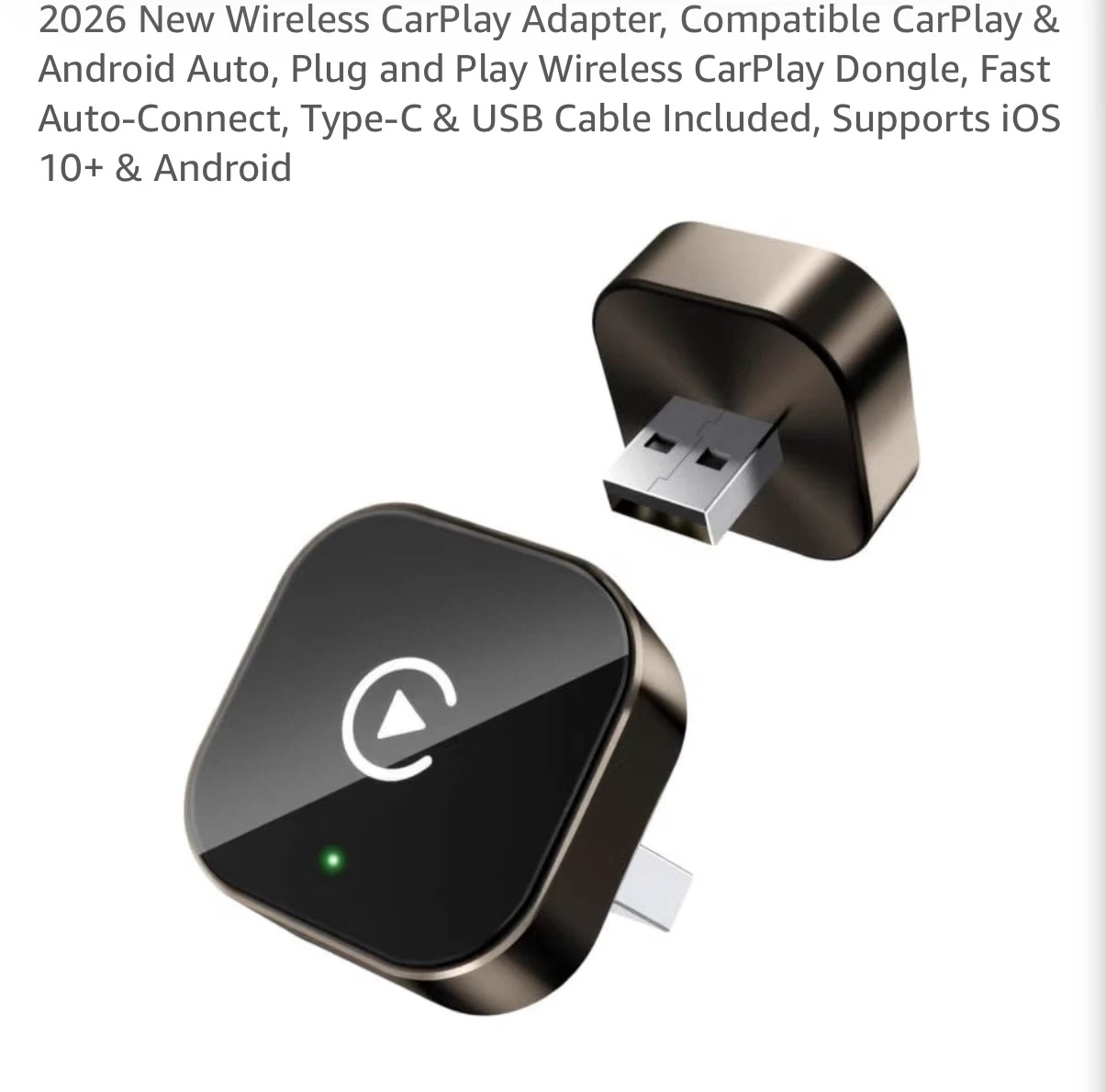 🏈 2026 new 2-in-1 Wireless CarPlay and Android Auto Adapter