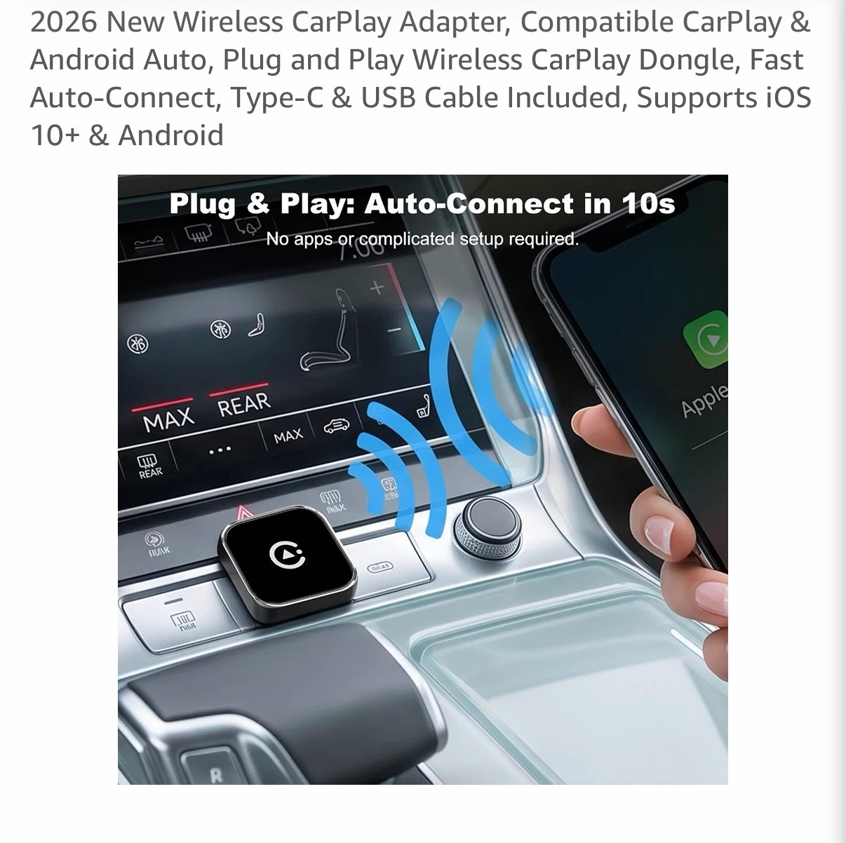 🏈 2026 new 2-in-1 Wireless CarPlay and Android Auto Adapter - photo 4