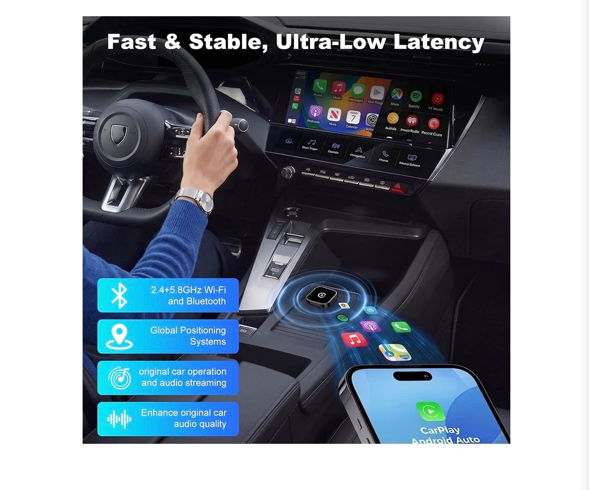 🏈 2026 new 2-in-1 Wireless CarPlay and Android Auto Adapter - photo 5