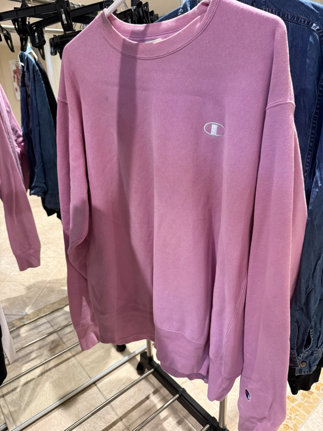 Champion Reverse Weave Sweatshirt Pink