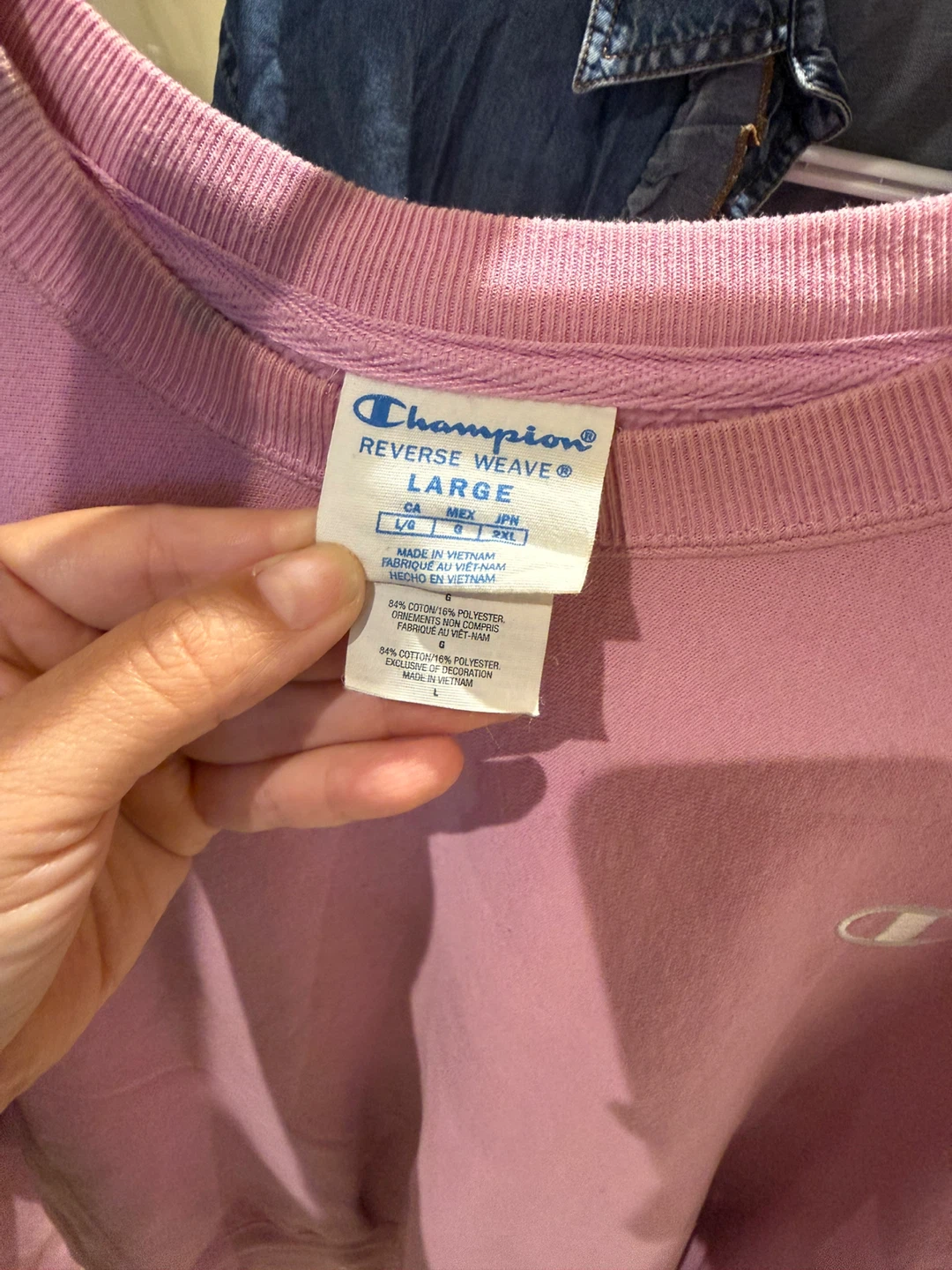 Champion Reverse Weave Sweatshirt Pink - photo 3