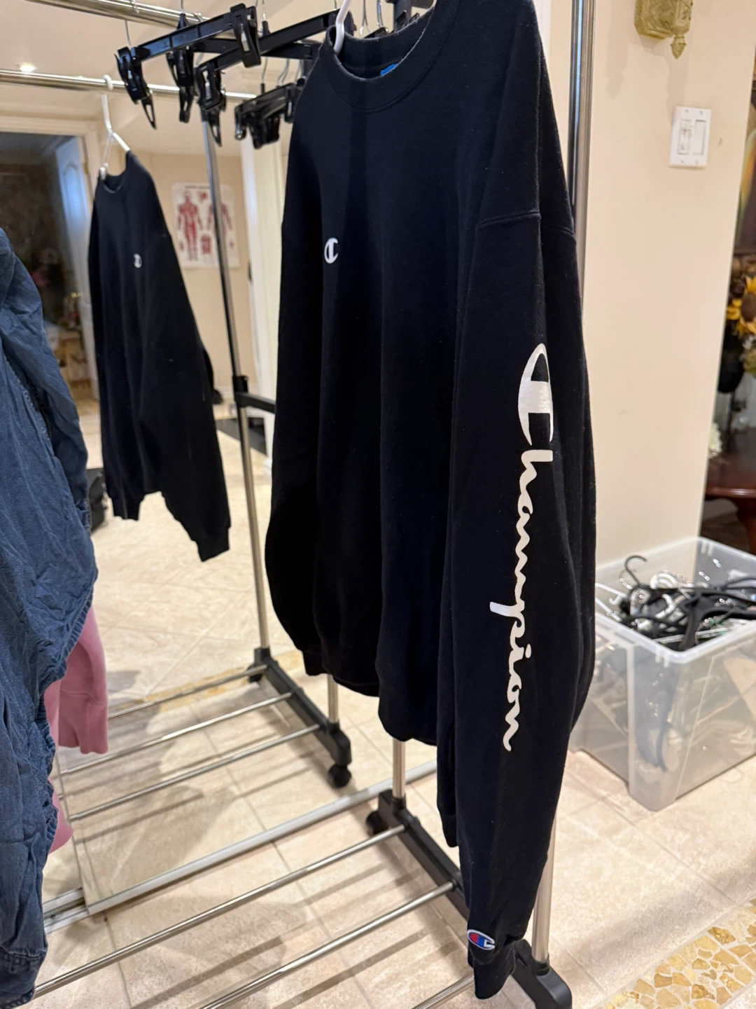 Champion Eco Fleece Sweatshirt Black - photo 2