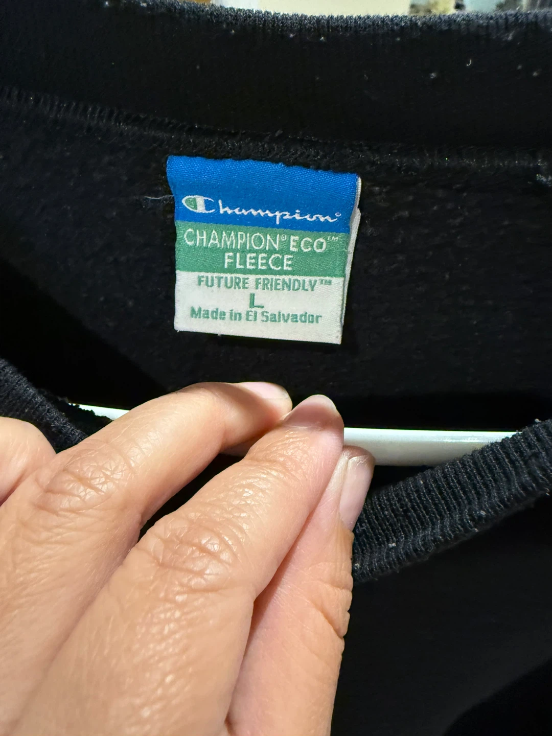 Champion Eco Fleece Sweatshirt Black - photo 3
