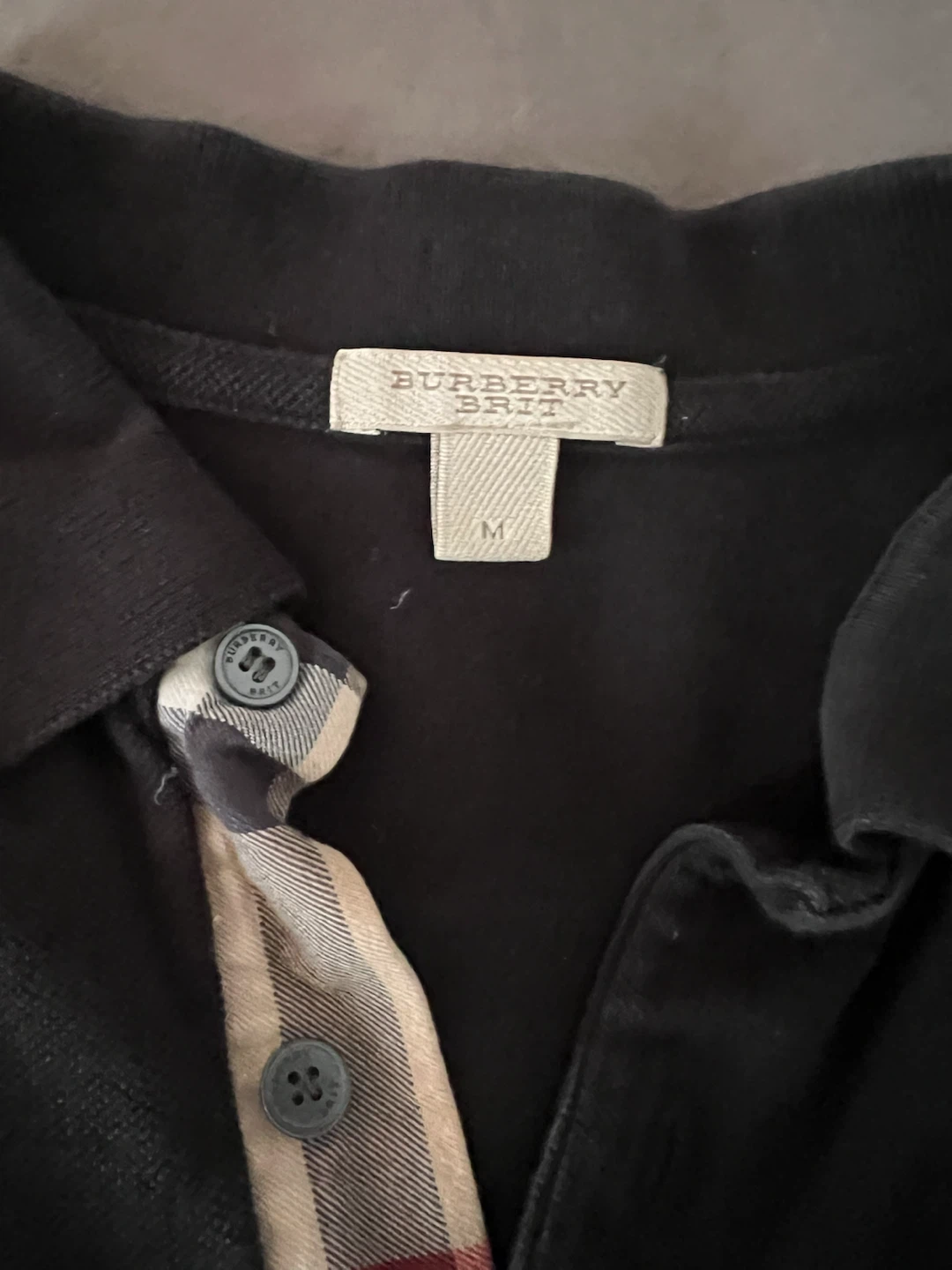 Mens Burberry Brit Polo Shirt M - photo 2