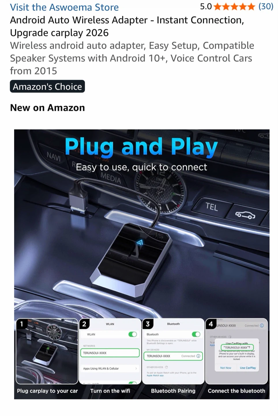 🏈 A swoema Android Auto Wireless Adapter - photo 2