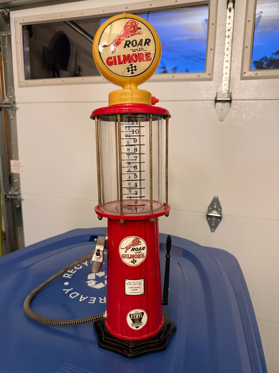 Vintage Style Gilmore Gas Pump Display