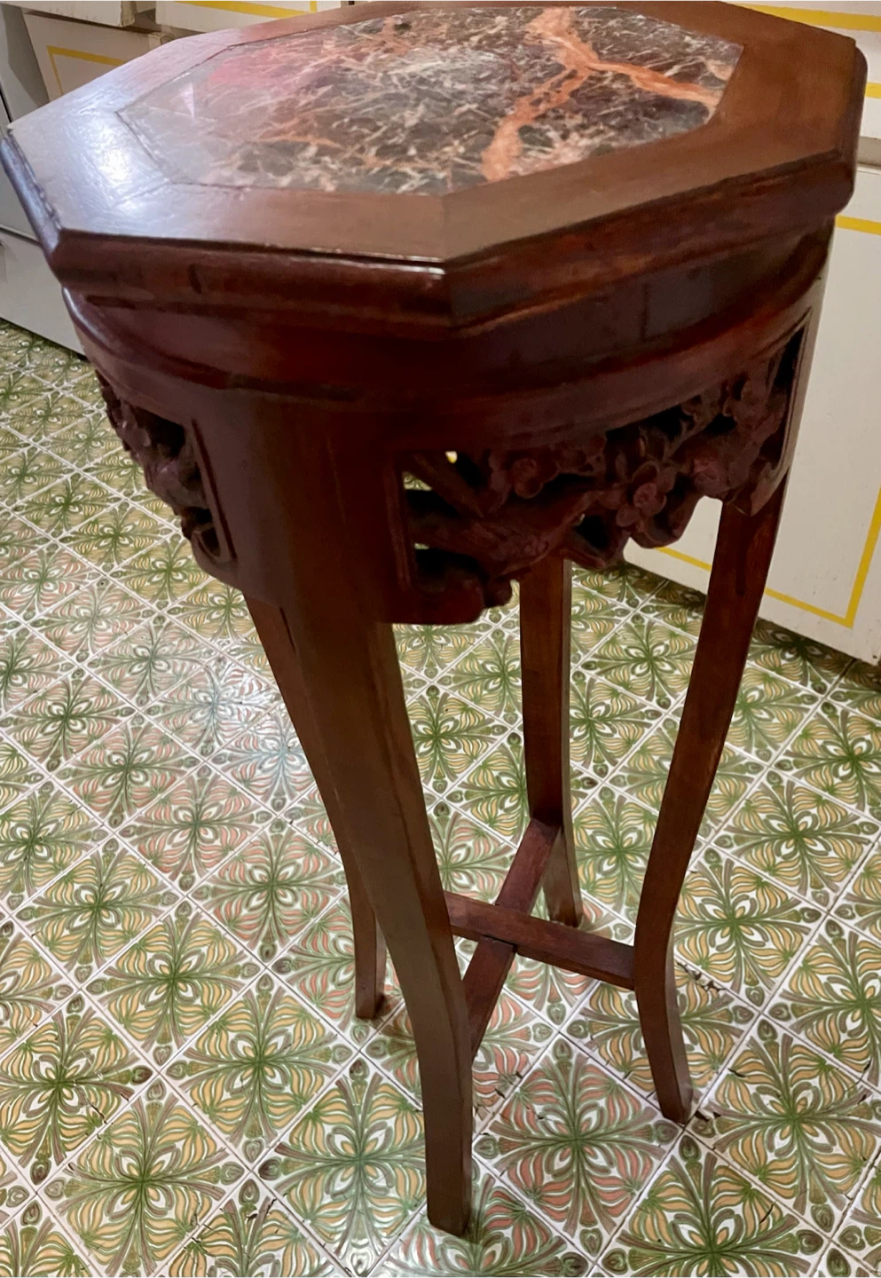 Vintage Octagonal Wood Plant Stand - photo 4
