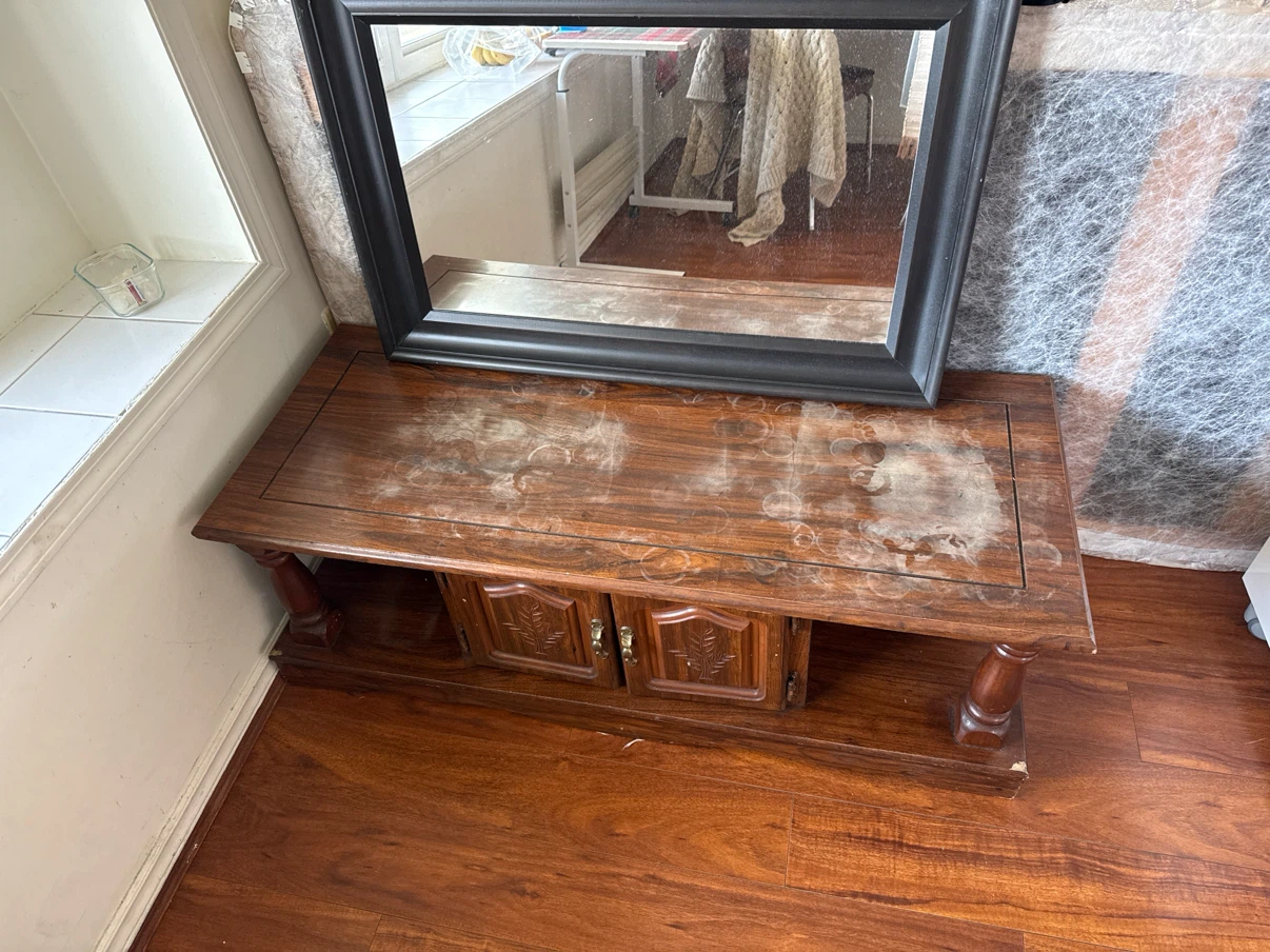 Wooden TV Media Console Stand