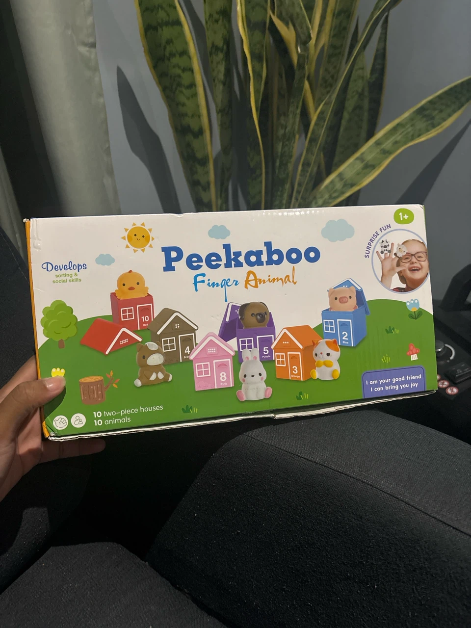 🏈Peekaboo Finger Animal Toy Set