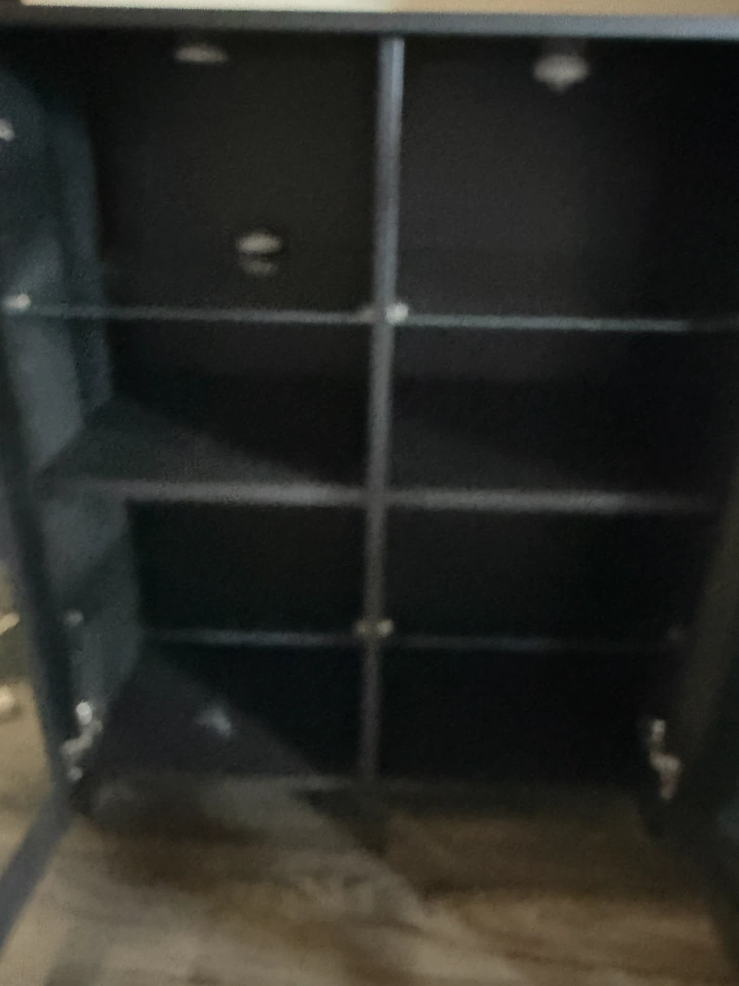 Black Display Cabinet with Glass Doors - photo 2