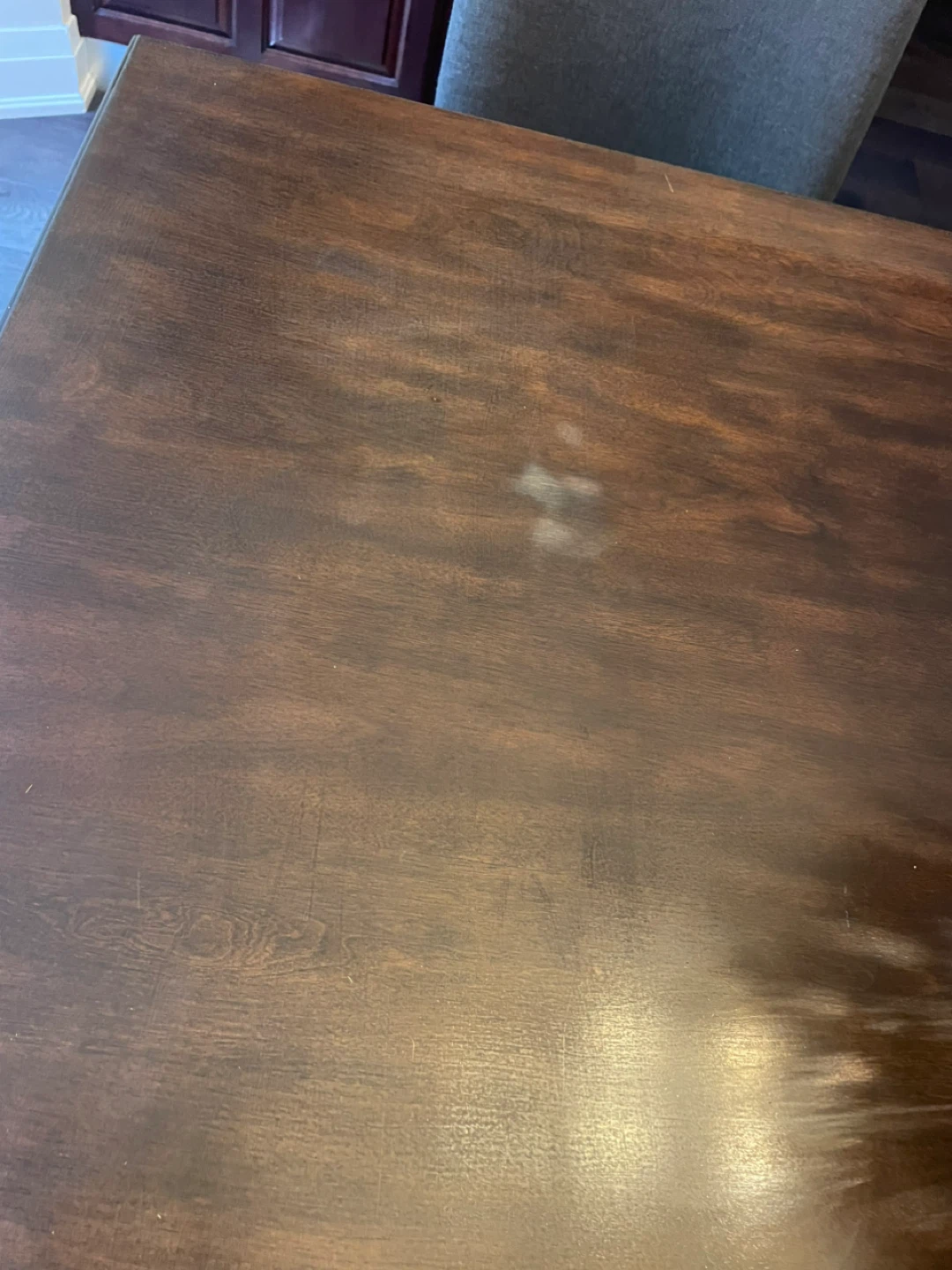 Dark Wood Dining Table and Chairs - photo 3