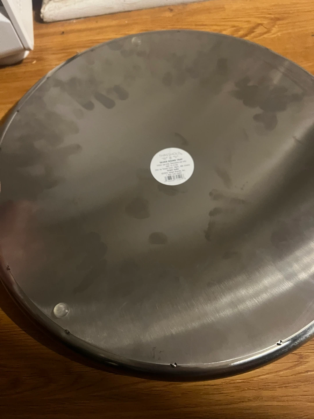 Threshold Silver Round Tray 🏈 - photo 3
