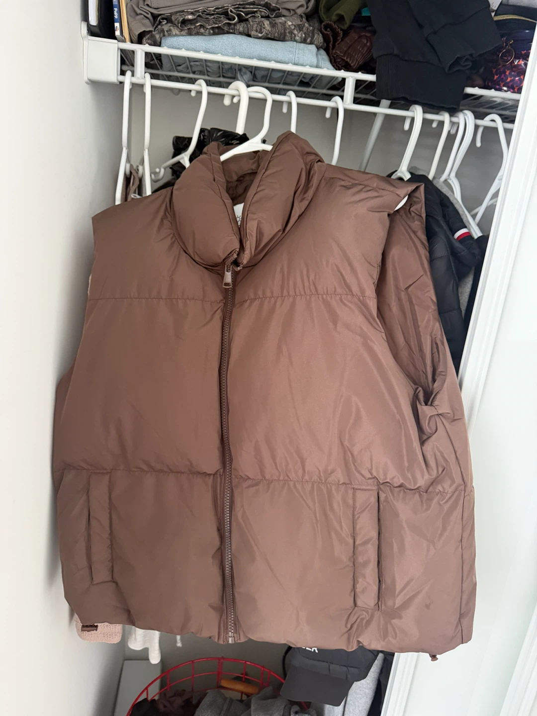Brown Puffer Vest