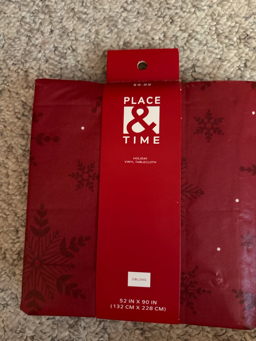 Place & Time Holiday Vinyl Tablecloth - photo 3