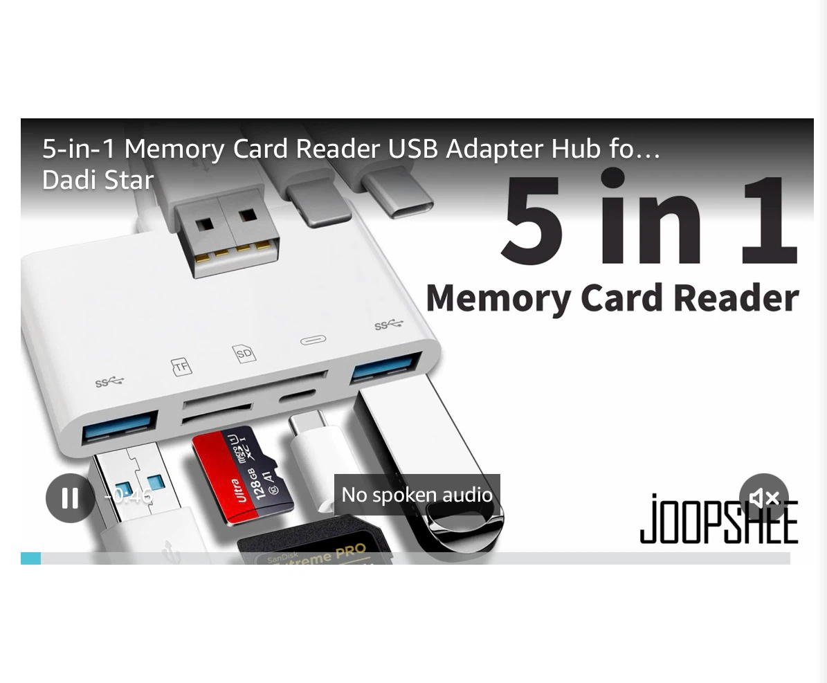 🏈 Joopshee 5-in-1 Memory Card Reader Adapter - photo 5