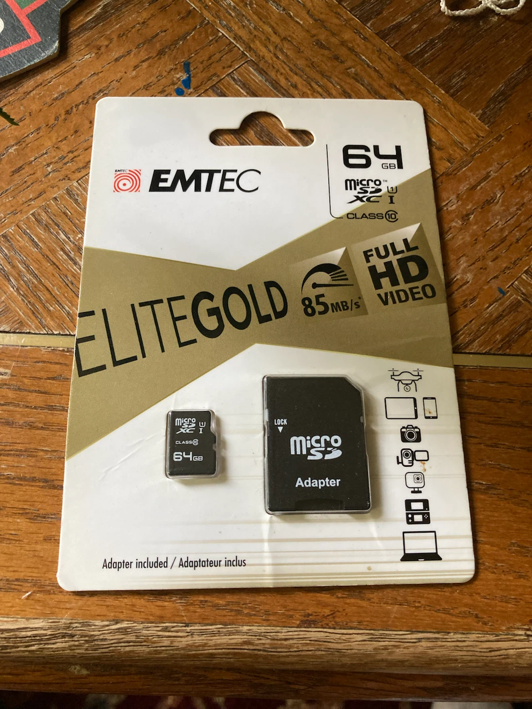 Emtec 64GB Elite Gold microSDXC Memory Card