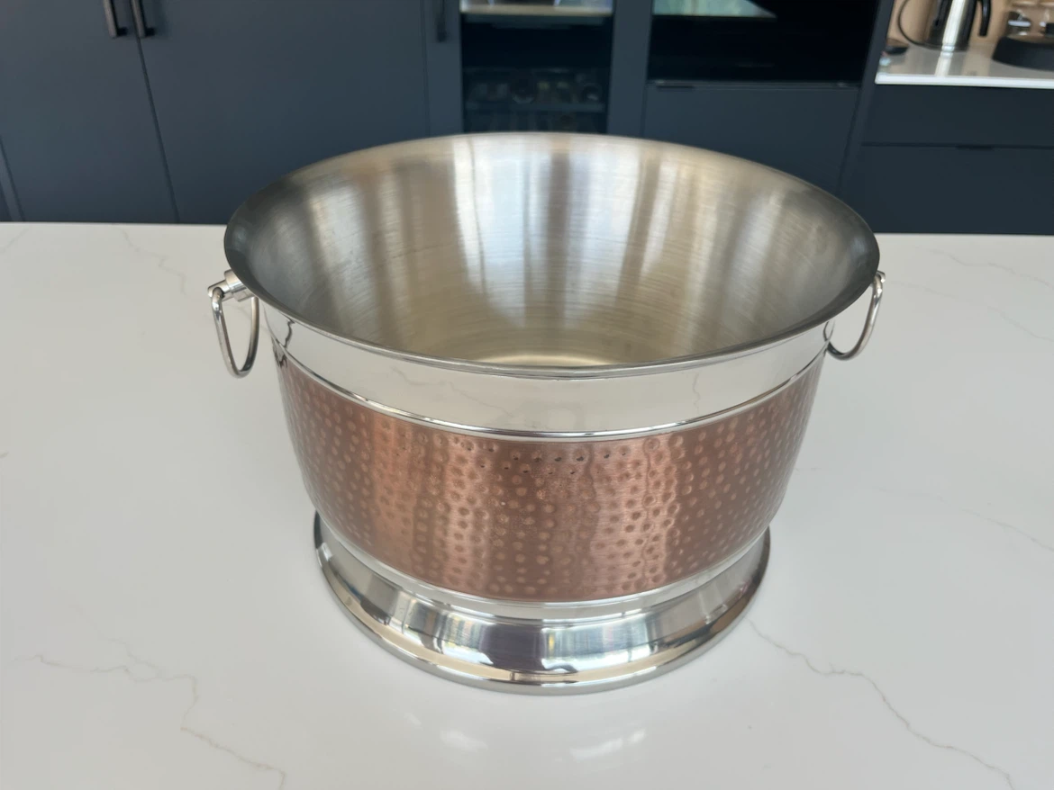 Hammered Stainless Steel Wine Bucket - photo 3