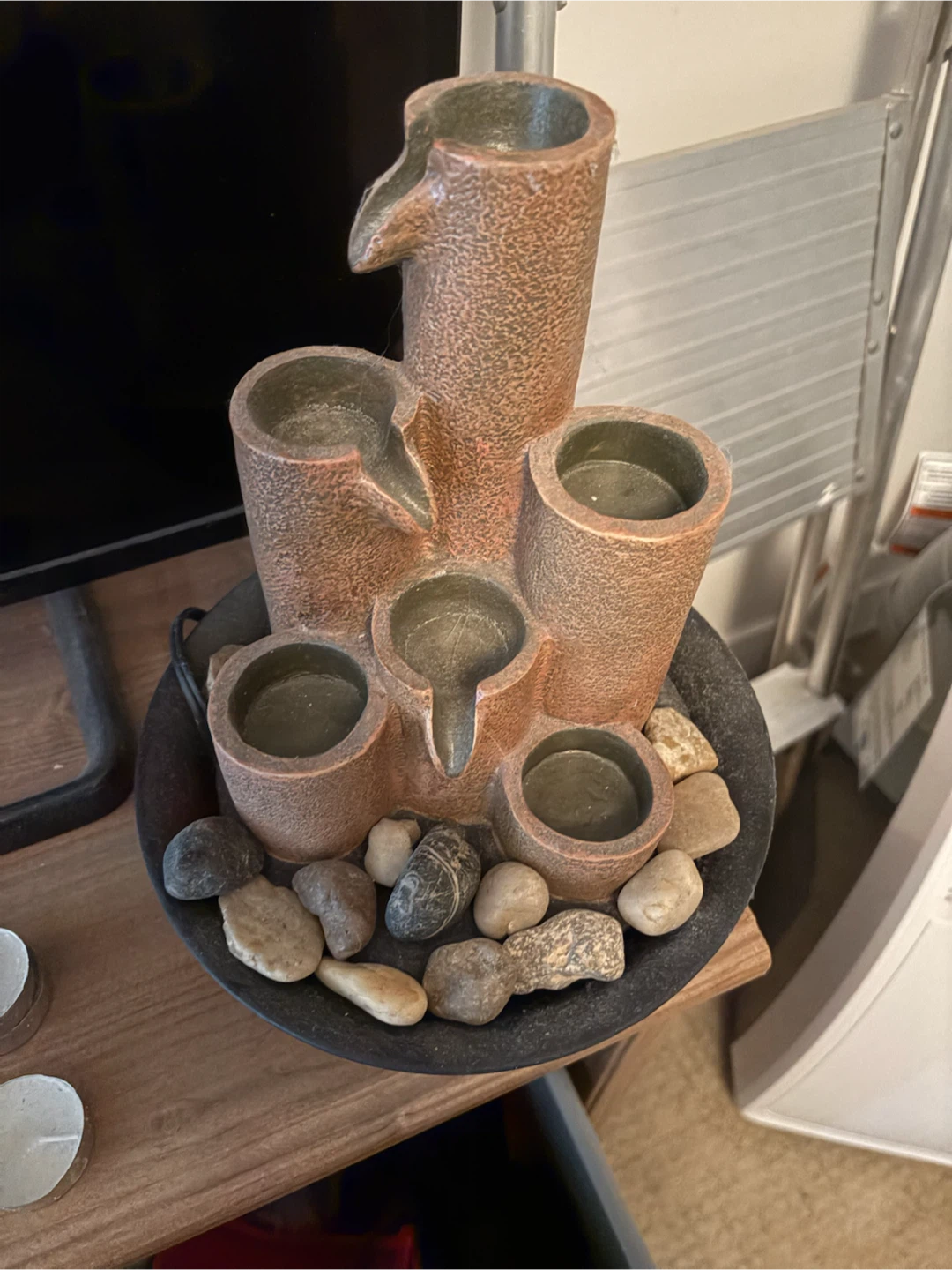 Tabletop Bamboo-Style Water Fountain