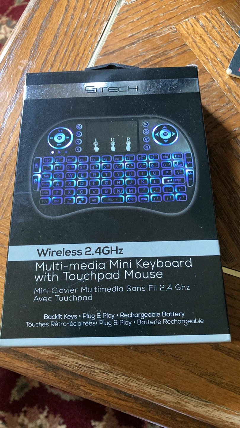 GTech Wireless 2.4GHz Mini Keyboard with Touchpad
