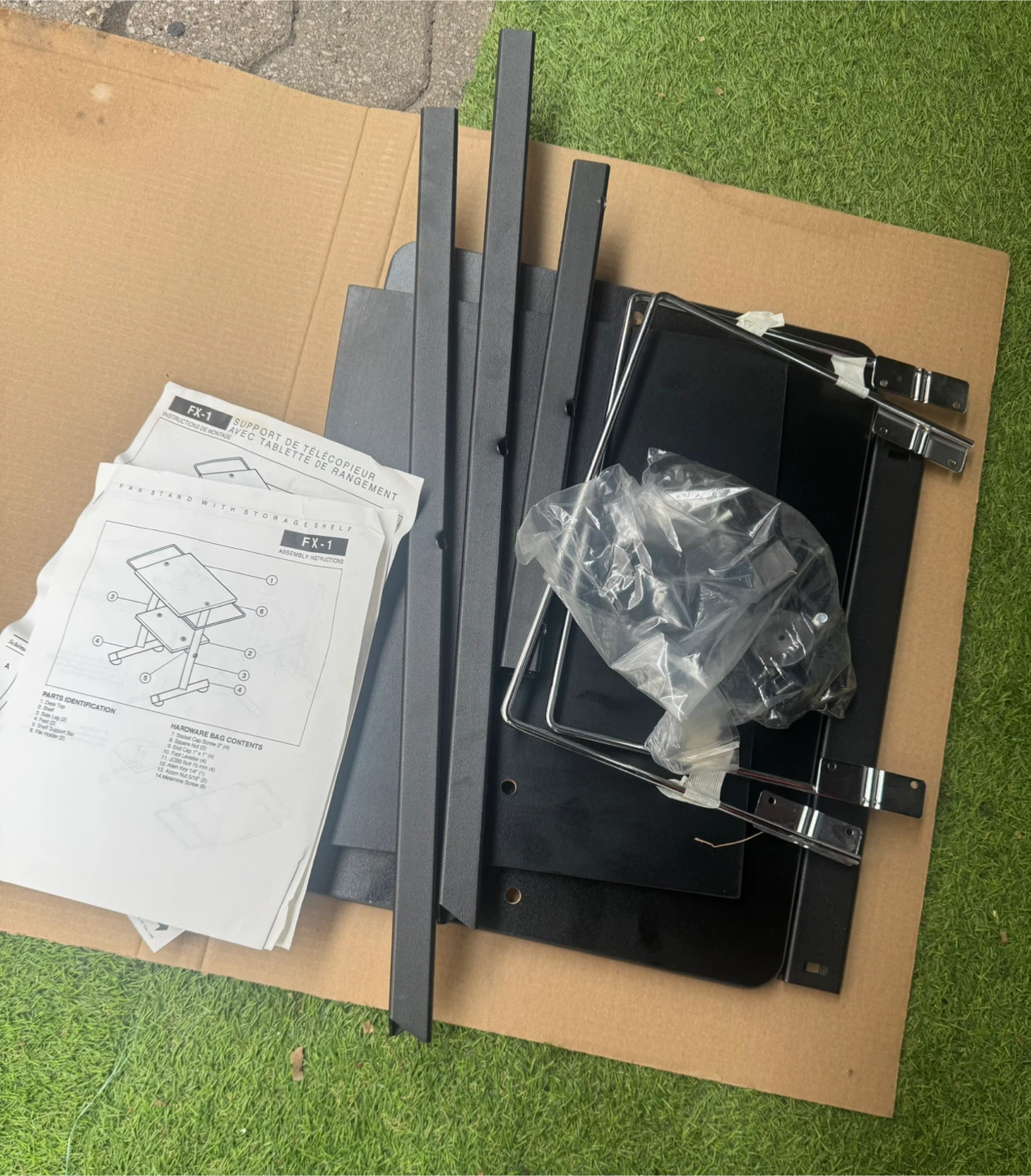 Tracker Fax Stand with Storage Shelf