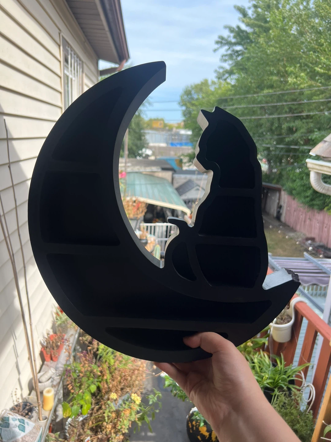 Black Cat Moon Wall Shelf 🏈