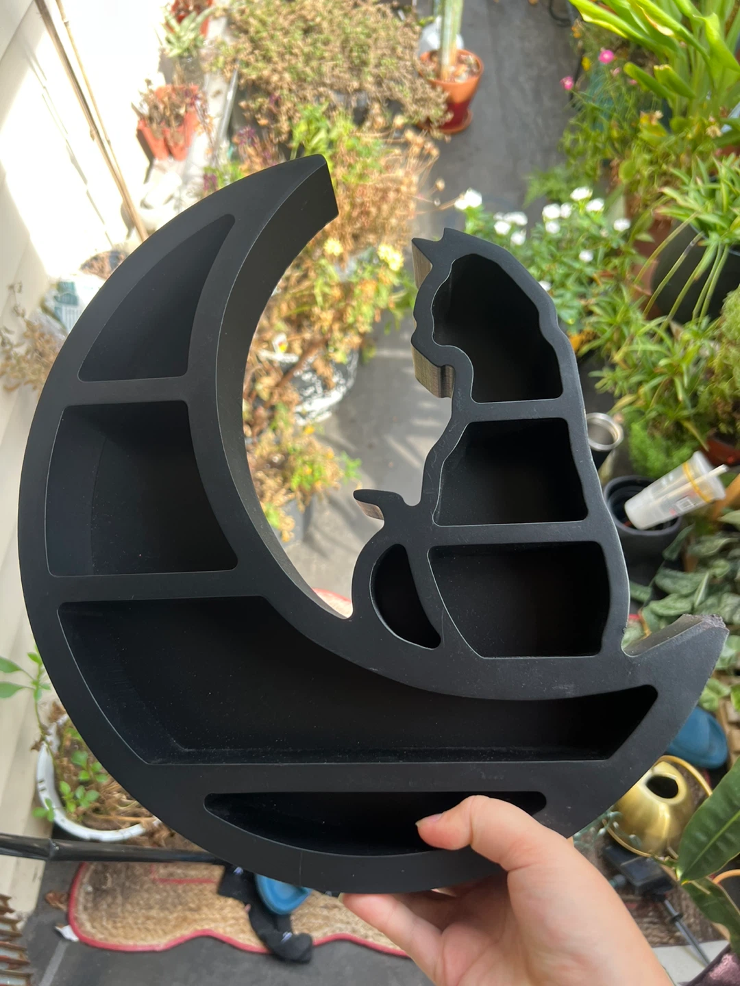 Black Cat Moon Wall Shelf 🏈 - photo 2