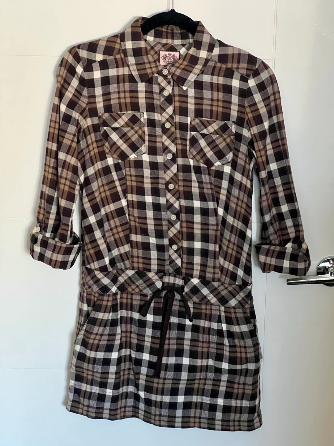 Juicy Couture Plaid Shirt Dress  🏈