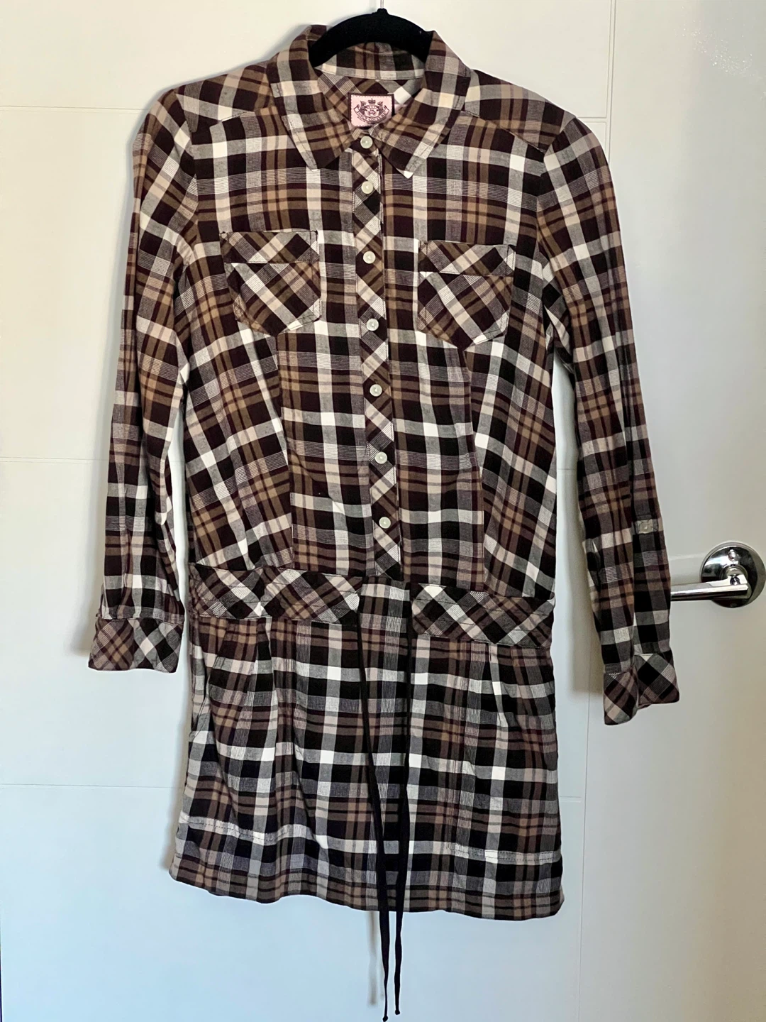 Juicy Couture Plaid Shirt Dress  🏈 - photo 2