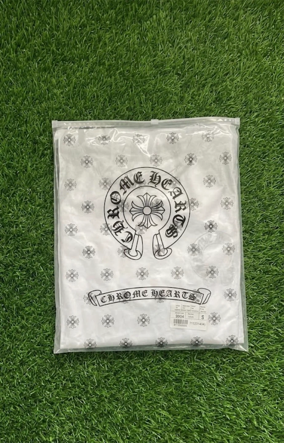 Chrome Hearts Black & White Horseshoe Raglan Long Sleeve - photo 3