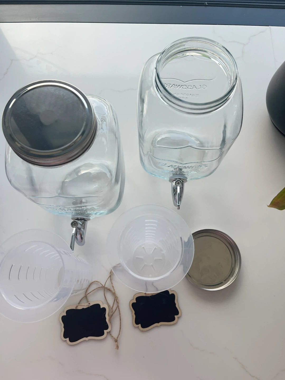 Double Glass Beverage Dispenser Set - photo 3