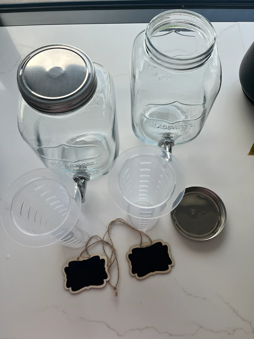 Double Glass Beverage Dispenser Set - photo 5