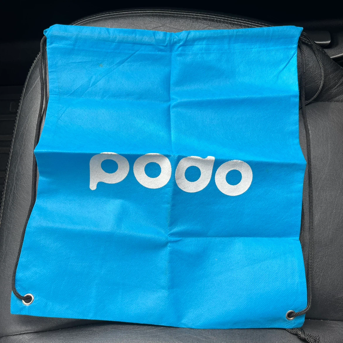 Podo Blue Drawstring Backpack Bag 🏈