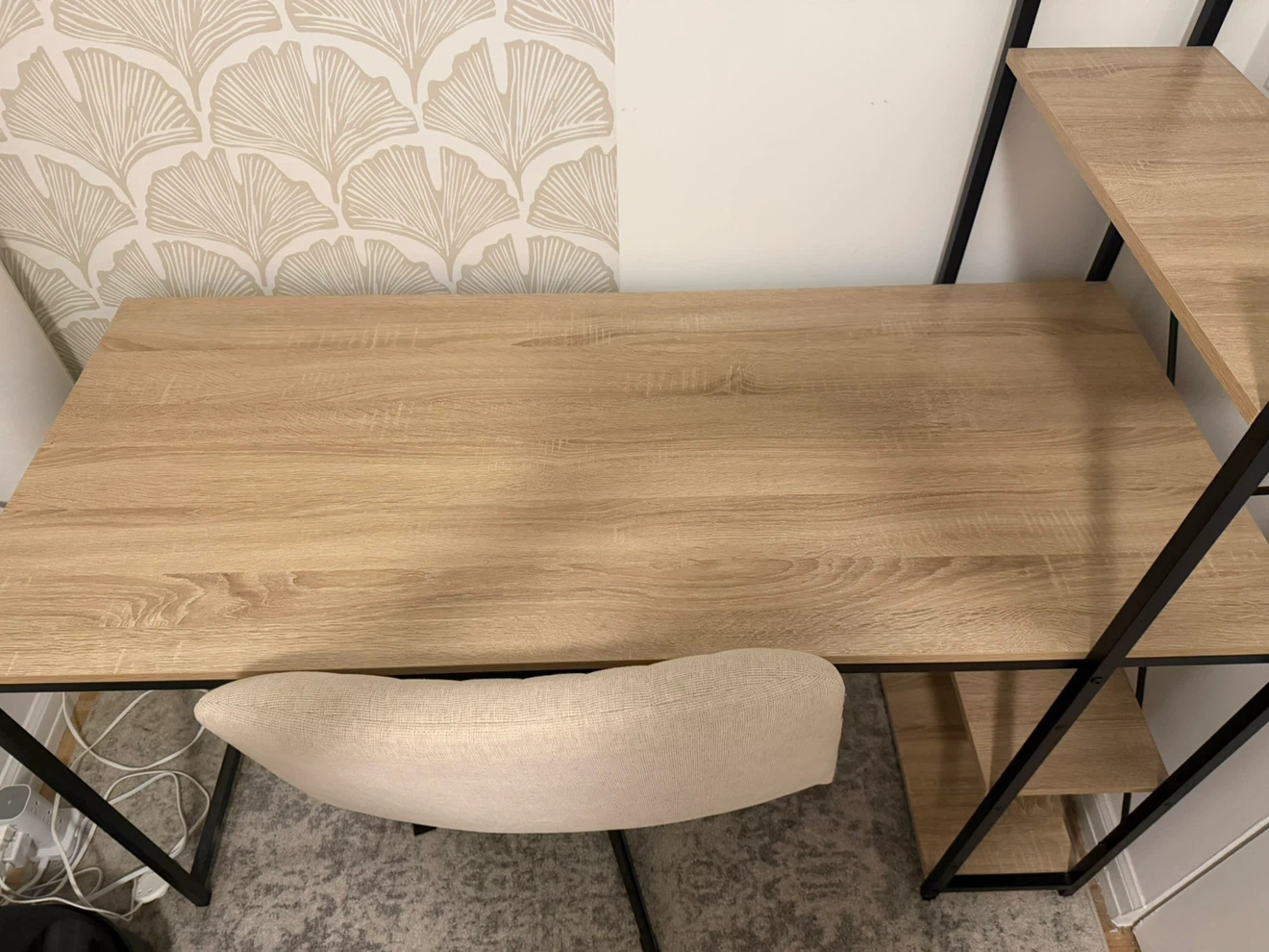 Wayfair 17 Stories Fortney Desk with Reversible Bookshelf - photo 2