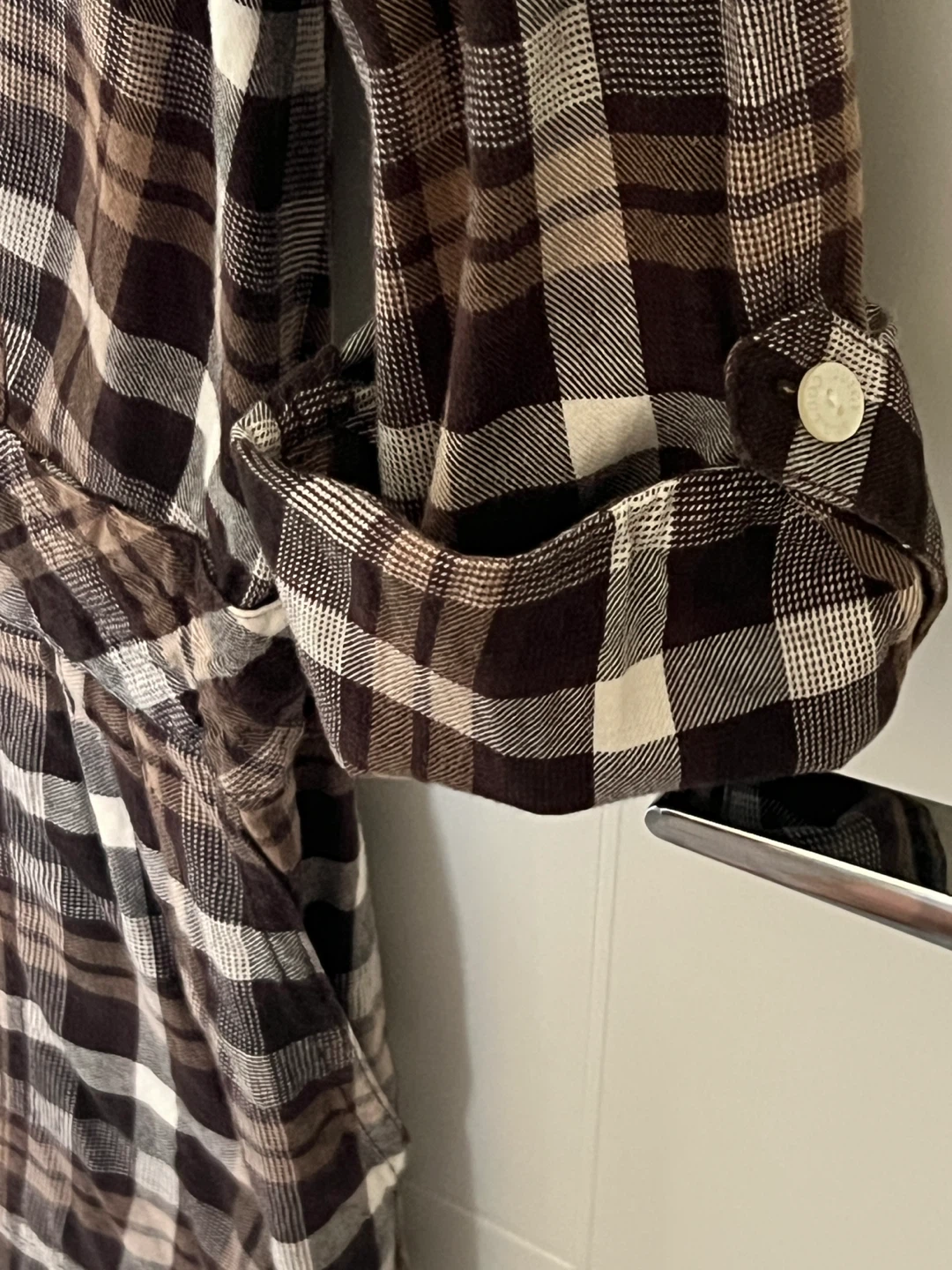 Juicy Couture Plaid Shirt Dress  🏈 - photo 5