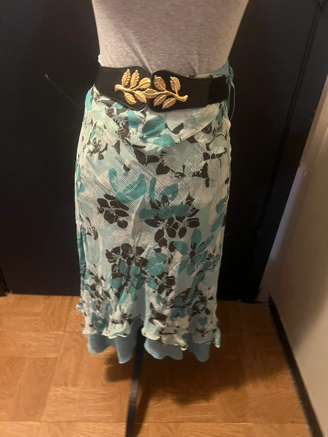 Nine West Floral Silk Skirt 🏈 - photo 2