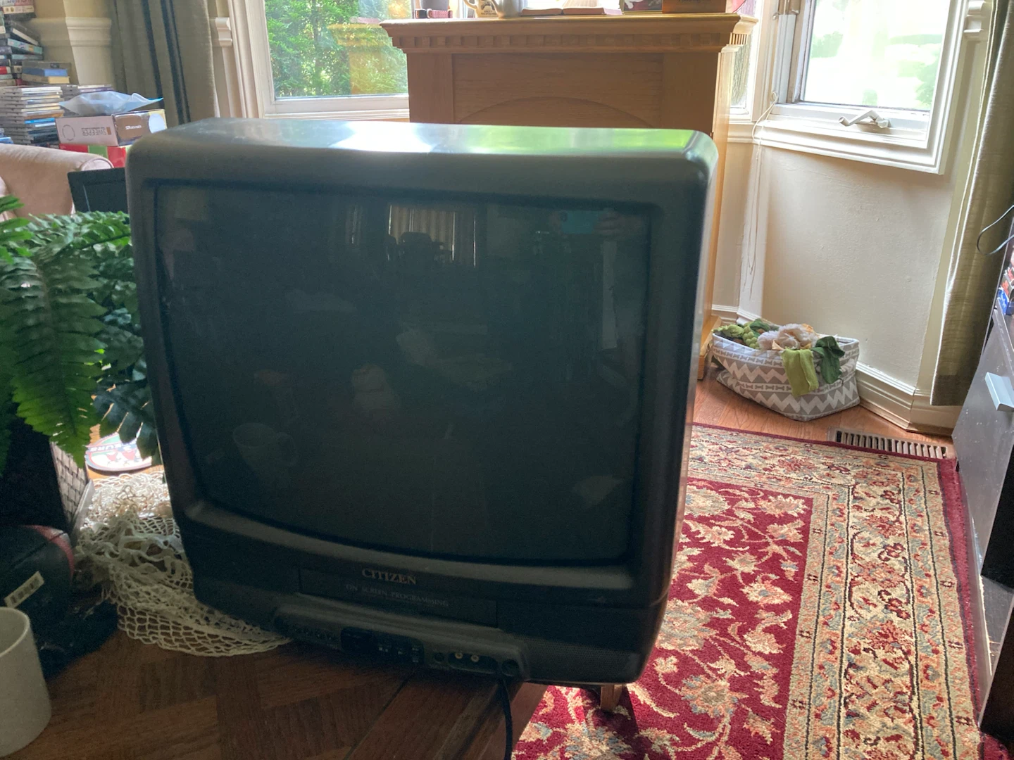 Citizen Vintage CRT TV with Built-in VCR