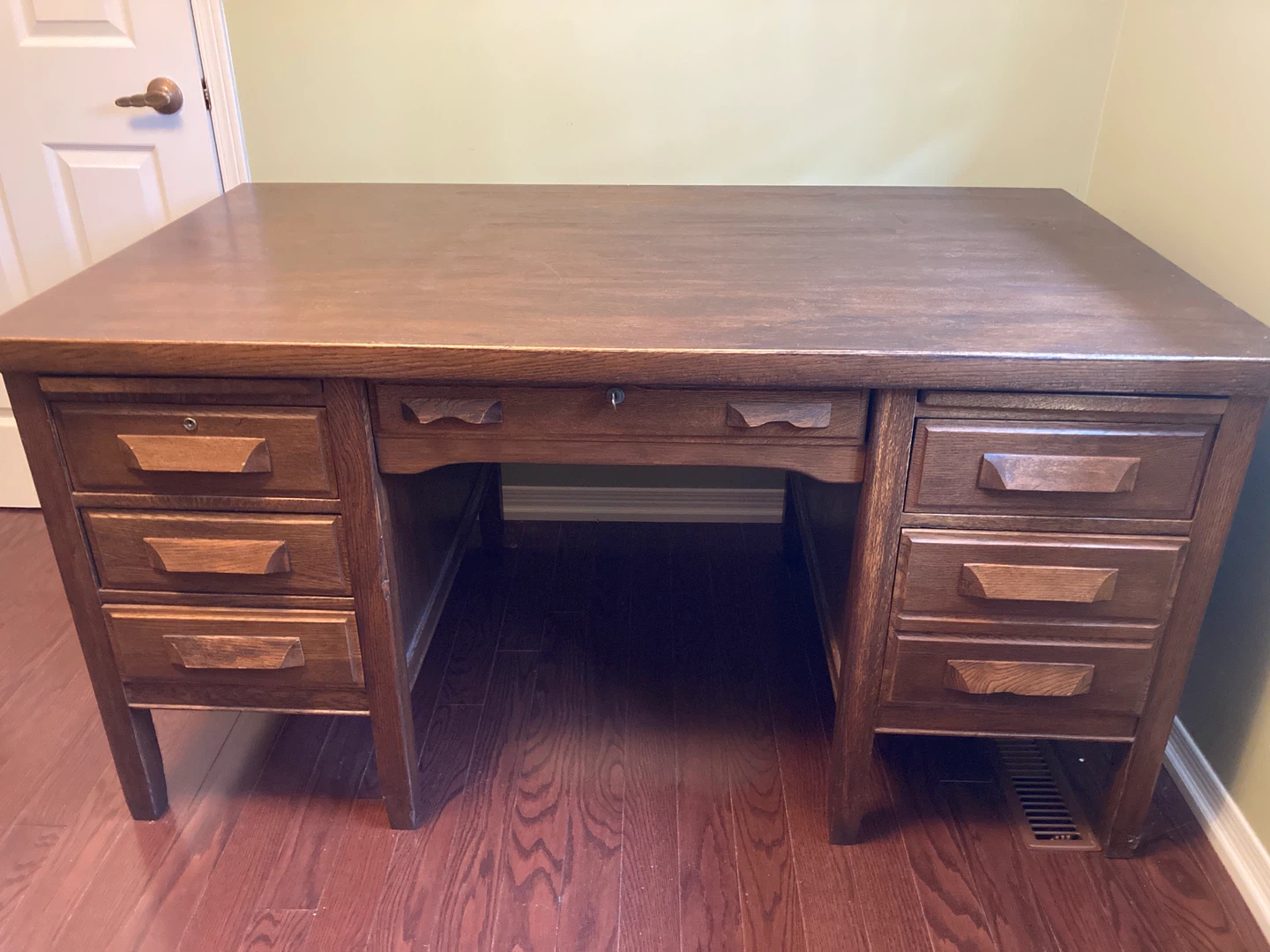 Oak Desk & Chair