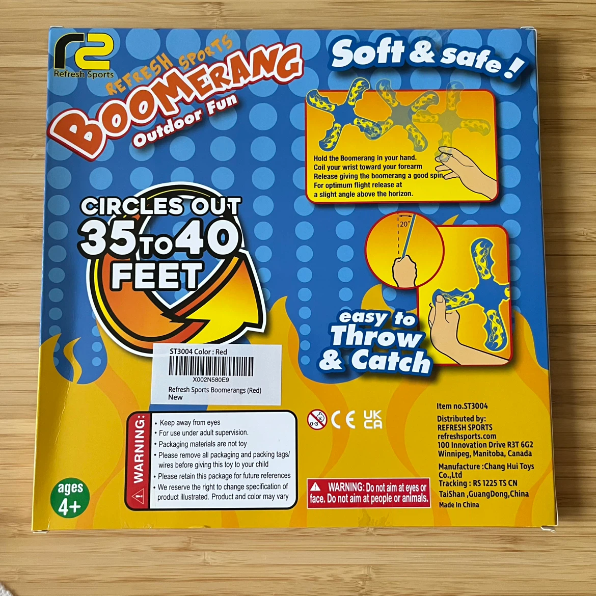 Refresh Sports Outdoor Boomerang Fun Toy 🏈 - photo 2