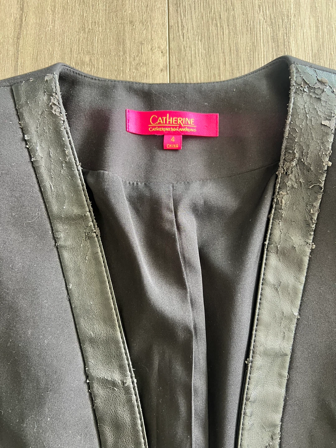 Catherine Malandrino Black Blazer Size 4 🏈 - photo 2